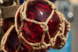 Vintage glass fishing float