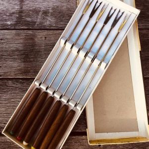 Vintage fondue fork boxed set, online antiques, collectables and giftwares, Mount Coolum Sunshine Coast Qld Australia