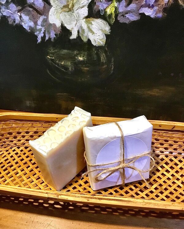traditional-handmade-tallow-soap-sweet-honey-lemon-free-post